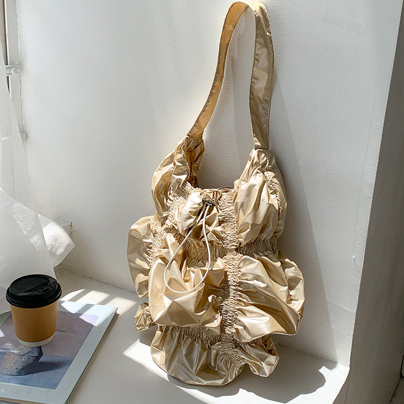 Special-interest Design Pleated Large Capacity Shoulder Bag