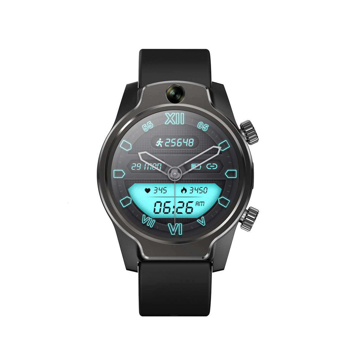 S08 Smartwatch IP68 Swimming Heart Rate Detection Dual Camera