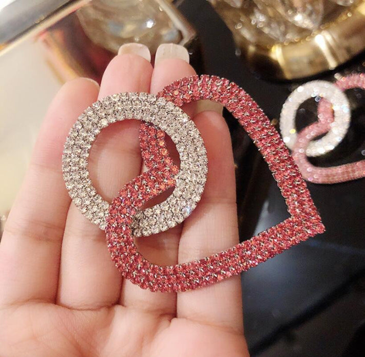 Fashion peach Heart Accessories Earrings