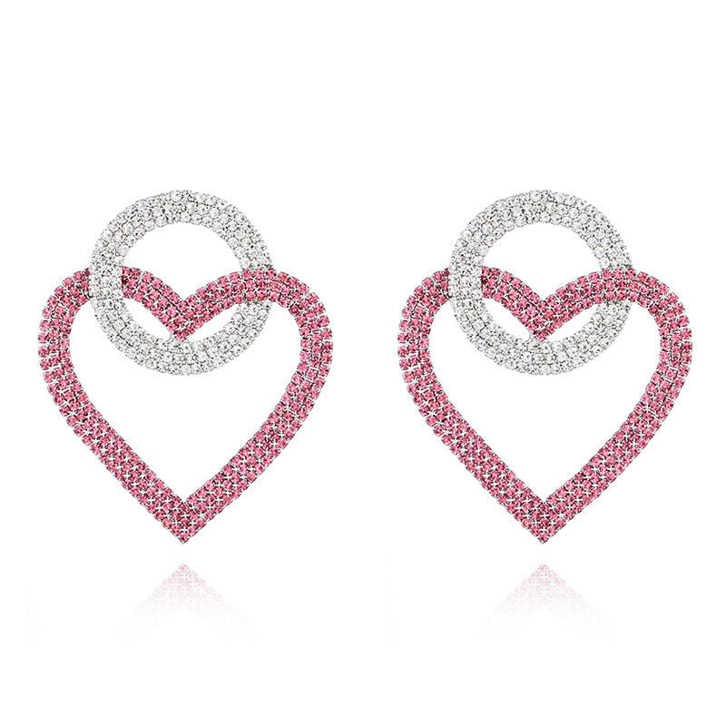 Fashion peach Heart Accessories Earrings