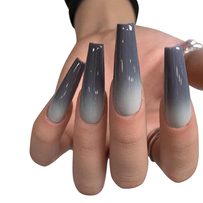 Jelly Gradient Detachable Wearable Fake Nail Patch