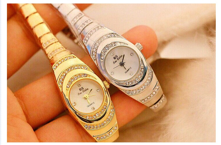 Ladies Gold Watch Diamond Wristwatch Female Fashion Bracelet Watches Women Full Diamond Watch