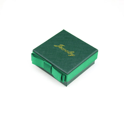 Packaging Gift Box Dark Green Bow Jewelry Box Ring Box Necklace Box Jewelry Box Bracelet Box Wholesale