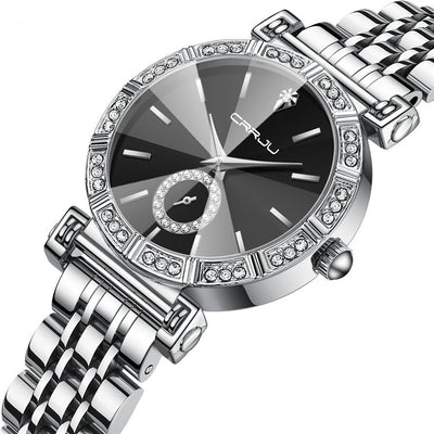 Women's Steel Belt Diamond-embedded Watch