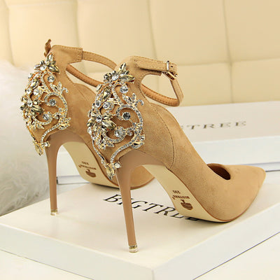 High heel wedding shoes