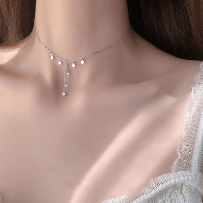Cold wind choker women's necklace