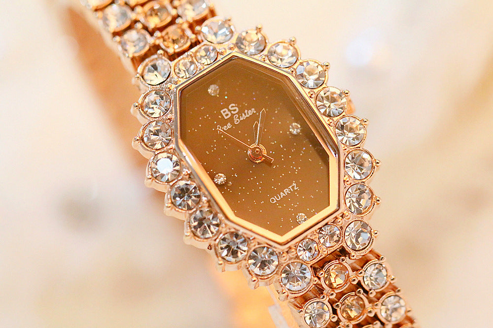 Luxury Full Diamond Steel Band Quartz Watch