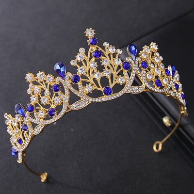 Women's Fashion Vintage Rhinestone Crown Tiara