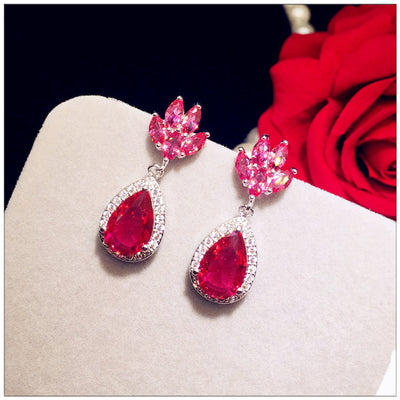 Fashion Elegant Atmosphere Luxury Crystal Earrings