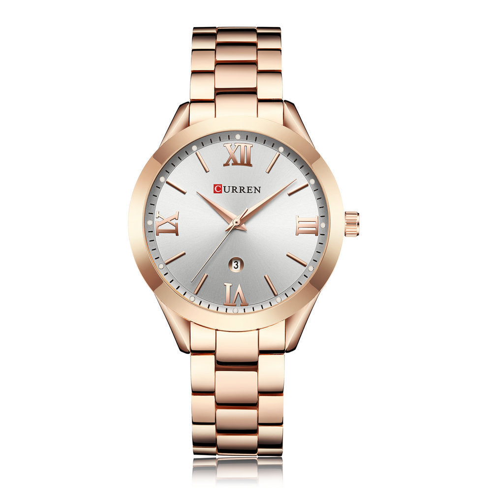 CURREN 9007 Rose Gold Watch Women Quartz Watches Ladies Top Brand Luxury Female Wrist Watch Girl Clock Relogio Feminino