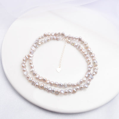 S925 Silver Pearl Choker Necklace