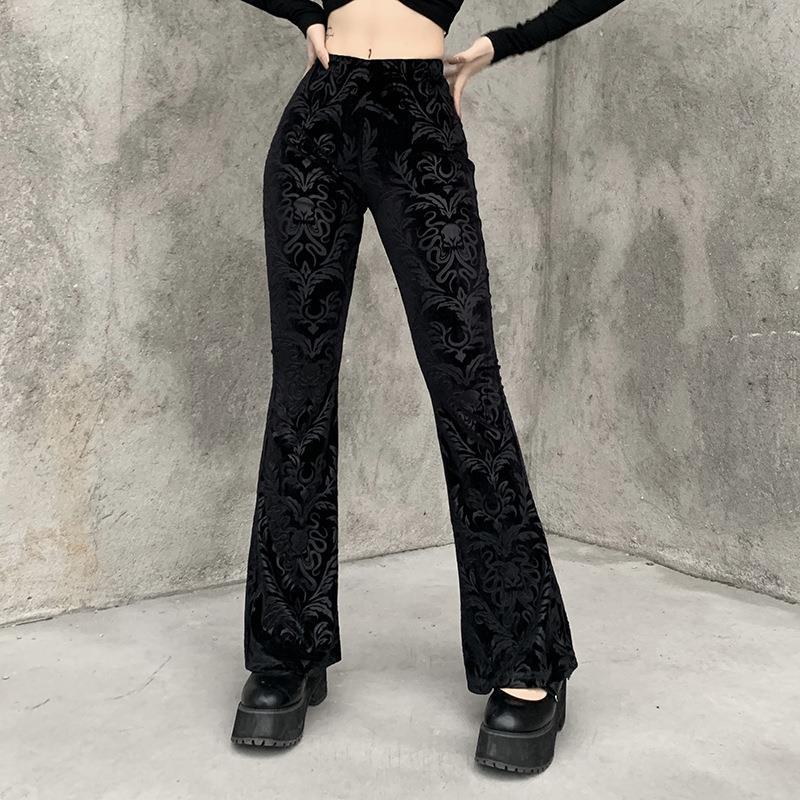 Women's Personalized Suede Embossed Casual Trousers