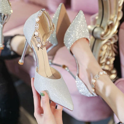 French High Heels Luxury Wedding Shoes