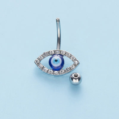 European And American Belly Button Ring Eye Pendant Body Jewelry