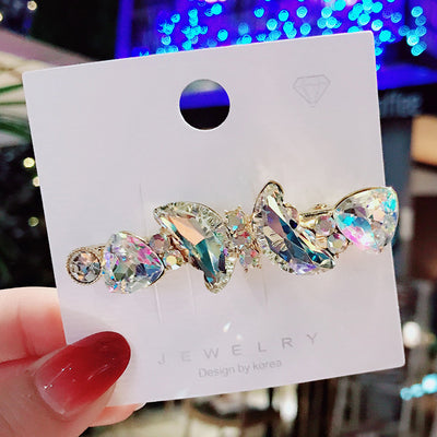 Crystal Butterfly Three-dimensional Cute Diamond Tiara