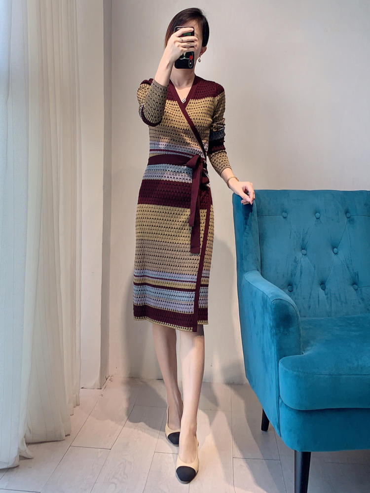 Fashion Slim Knit Dress Women