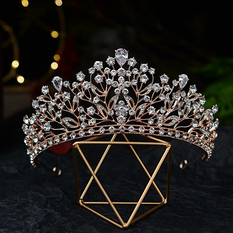 Bridal Crown Tiara Artificial Zircon Princess