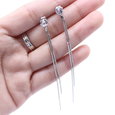 Long earrings female tassel earrings