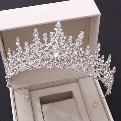 Wedding Crown Tiara Necklace Set Chain