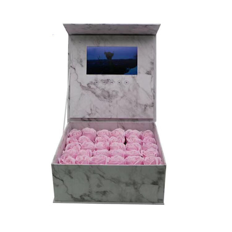 LCD Screen Video Gift Box Rose Flower Box