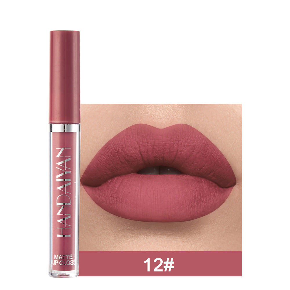 Lip Mud Lazy Lipstick Lip Glaze Authentic Matte Lip Gloss Not Easy To Dip Cup