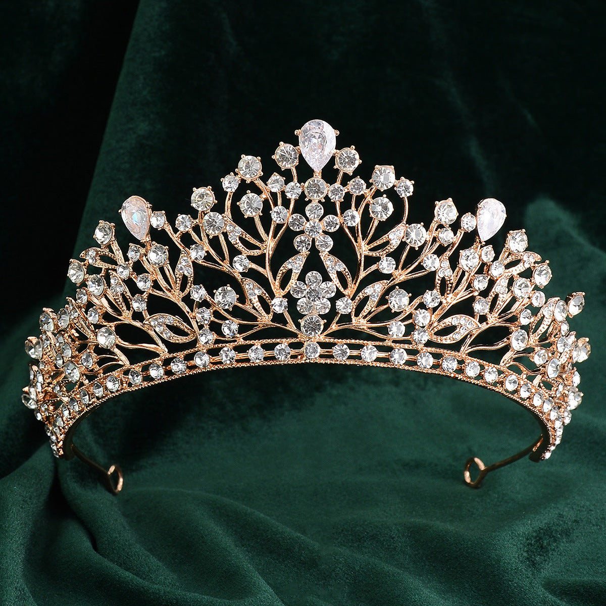 Bridal Crown Tiara Artificial Zircon Princess
