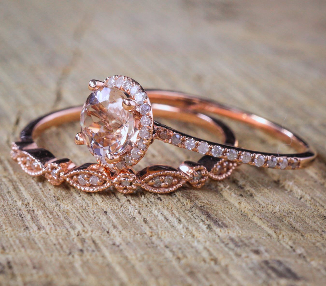 18k Rose Gold Ring In Europe And America