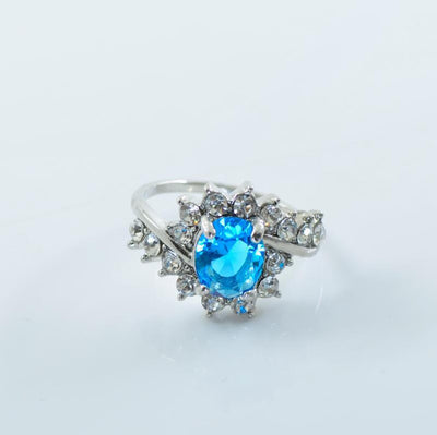 Popular explosion models zircon ring oval ruby diamond engagement ring