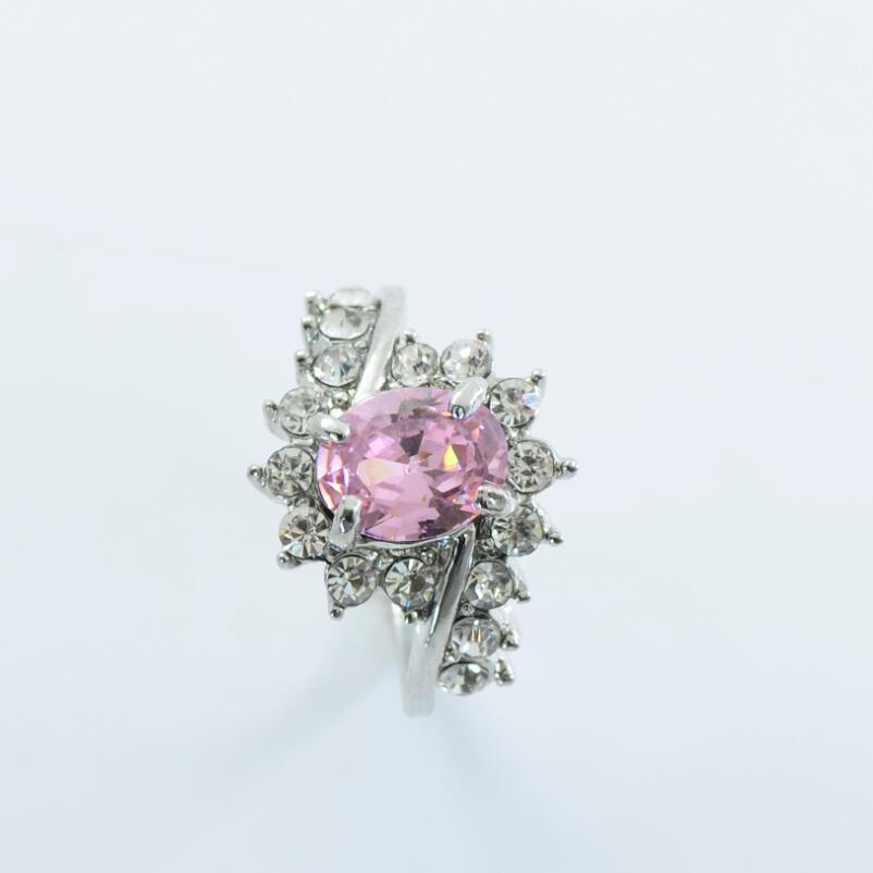 Popular explosion models zircon ring oval ruby diamond engagement ring