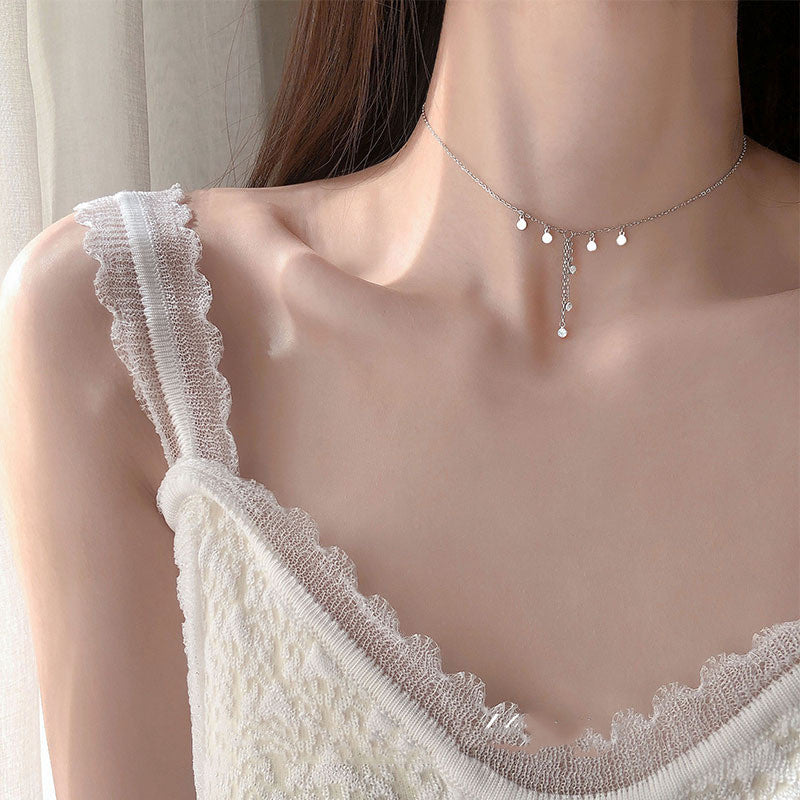 Cold wind choker women's necklace