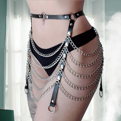 Leather Chain Making Body Chain Suit