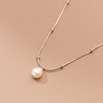 Sterling Silver Simple Light Luxury Necklace