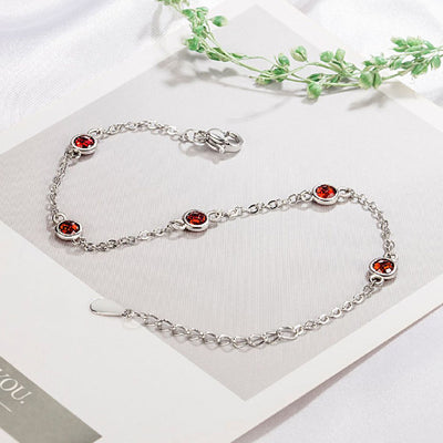 Bracelets 925 Silver Jewelry with Zircon Gemstone Accessories