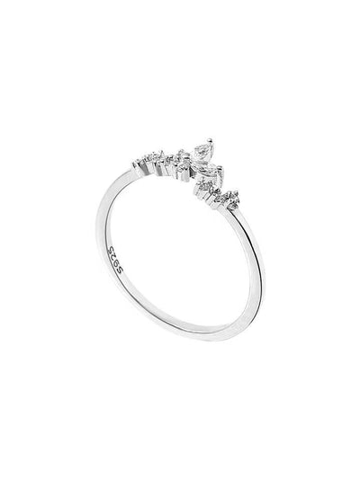 Silver Plated Ring Butterfly Fine Knuckle Ring