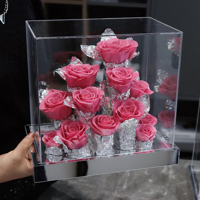 Acrylic Flower Box Valentine's Day Christmas Gift