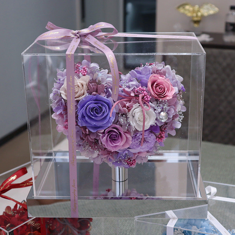 Fashion Simple Love Rose Decoration Gift Box
