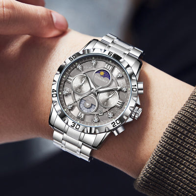Men's Multi-functional High-grade Quartz Watch Waterproof Luminous