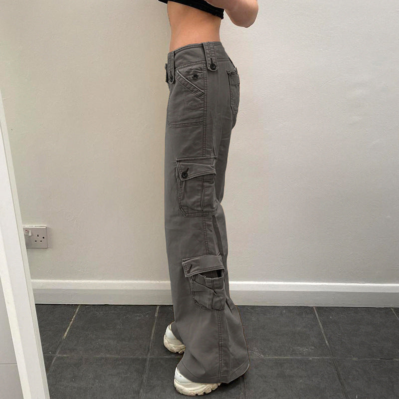 Hot Girl Fried Street Straight Casual Pants American Style