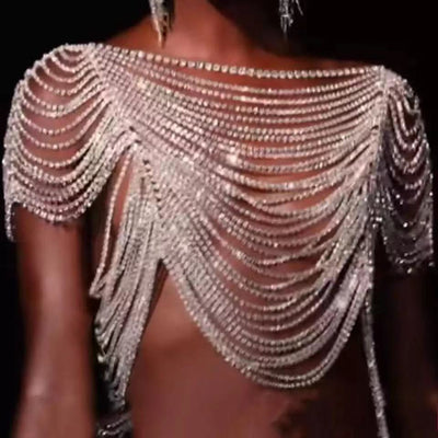 Luxury Rhinestone Bikini Chest Chain Body Chain