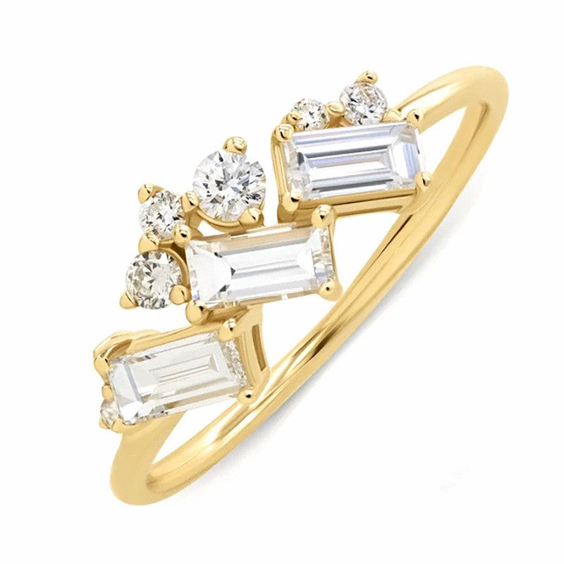 Women's Diamond Diamond Crystal Ring