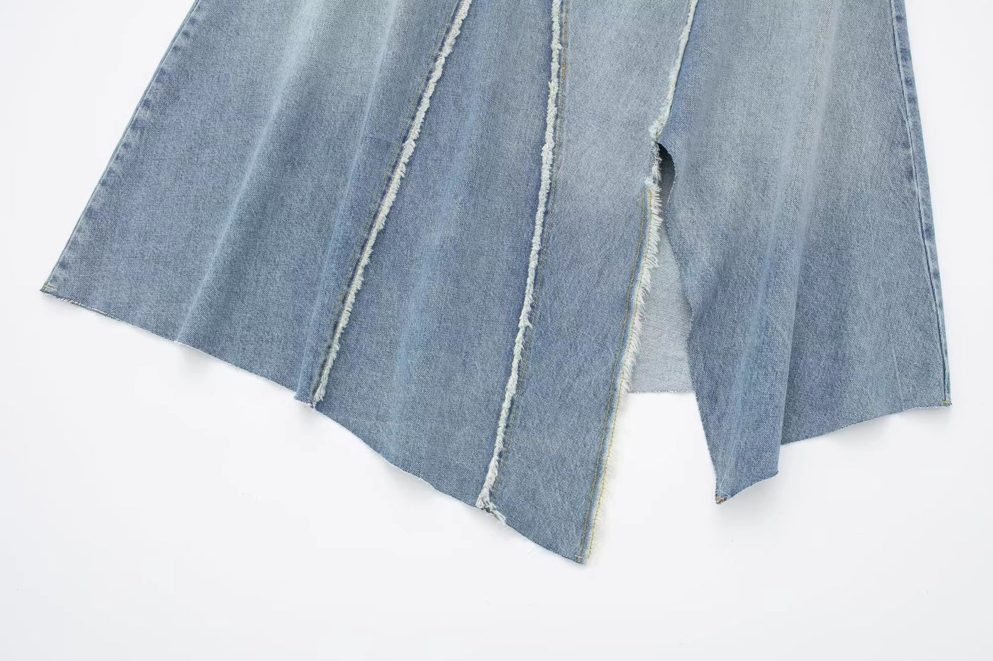 Fashionable Asymmetric High Waist Denim Skirt