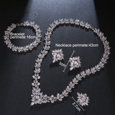 4X Zirconia Necklace Bracelets