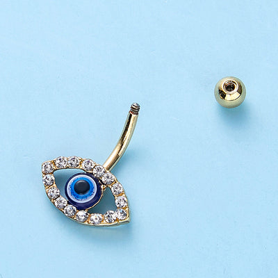 European And American Belly Button Ring Eye Pendant Body Jewelry