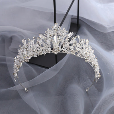 Bridal Crown Alloy Hand-beaded Upscale Tiara