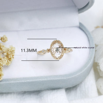 Fashion Personality Shines On Flower Rings Pendant