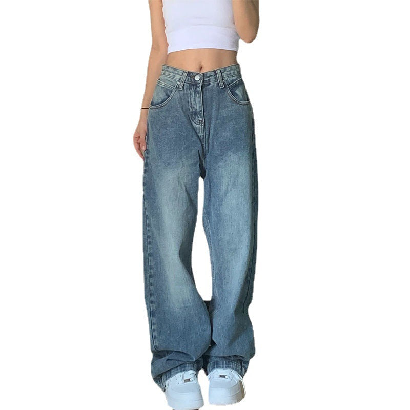 Plus Size High Waist Wide Leg Jeans For Women