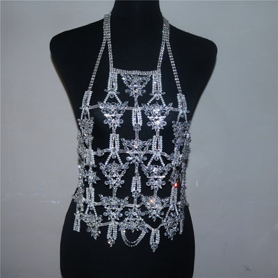 Luxury Full Zircon Chest Chain Body Chain