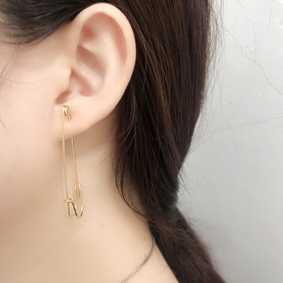 Luxury Style Exaggerated Pin Earrings