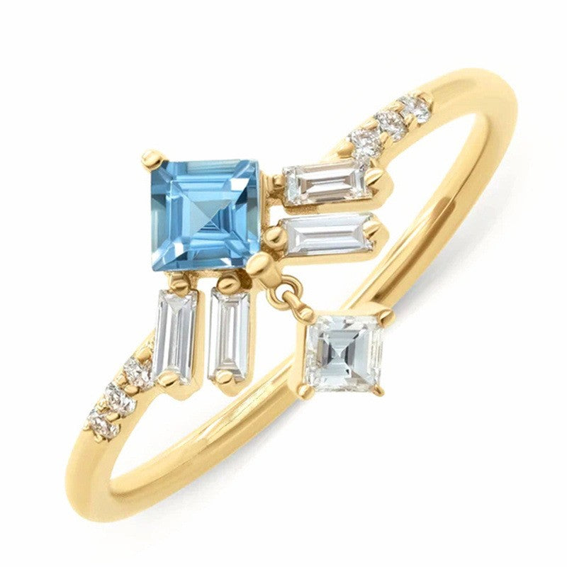 Women's Diamond Diamond Crystal Ring