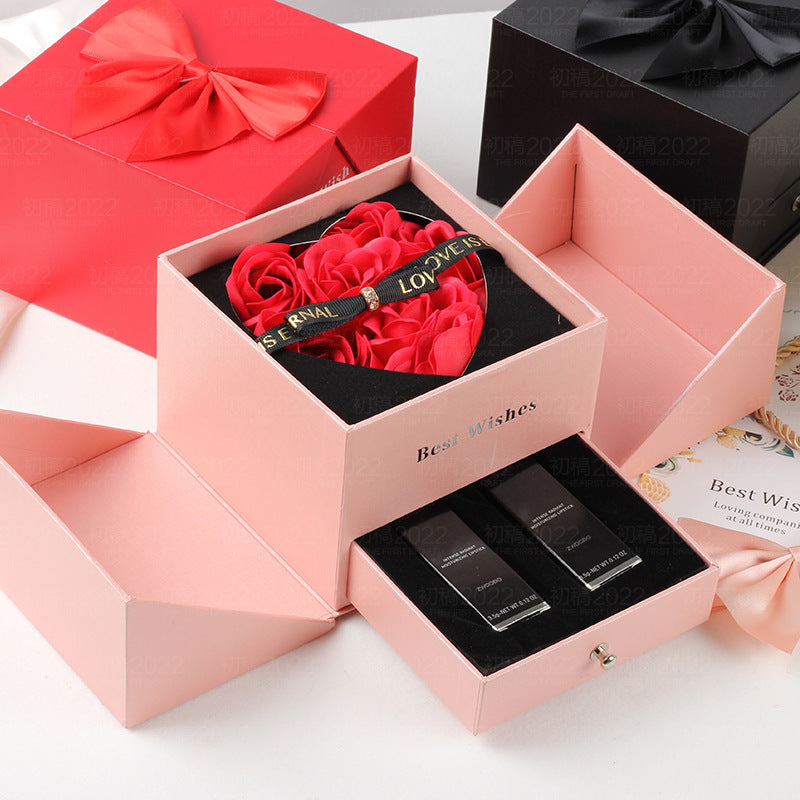 Double Life Rose Jewelry Packaging Gift Box